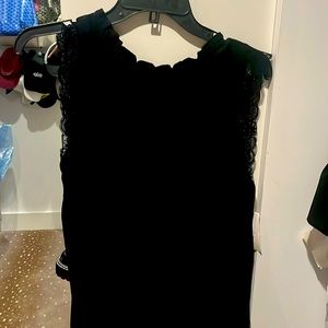 Black top with lace sleeve detail